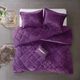 Olliix by Intelligent Design Felicia Purple Full/Queen Velvet Comforter Set-1