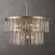 Uttermost® Aurelie Antique Brass 9-Light Round Pendant-1
