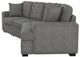 Mazin Furniture Logansport Gray 2-Piece Sectional with Pull-out Ottoman-2