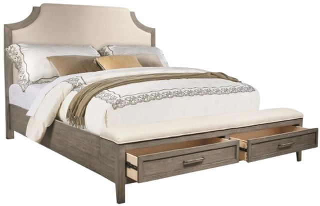 Riverside Furniture Vogue Queen Upholstered Storage Bed-3