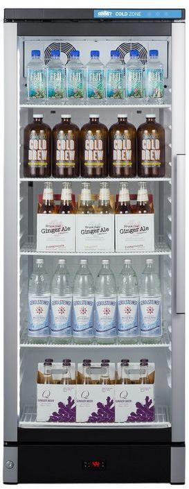 Summit® Commercial 9.9 Cu. Ft. Glass Freestanding Beverage Center -2
