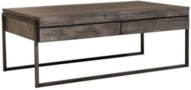 Liberty Furniture Gateway 3-Piece Weathered Gray Living Room Table Set-2