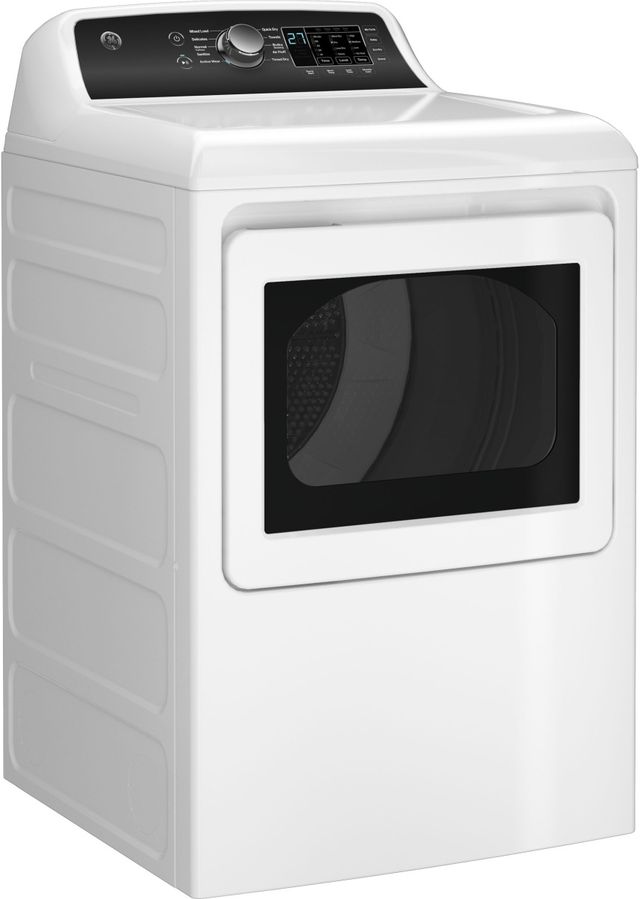 GE® 7.4 Cu. Ft. White Front Load Electric Dryer-1