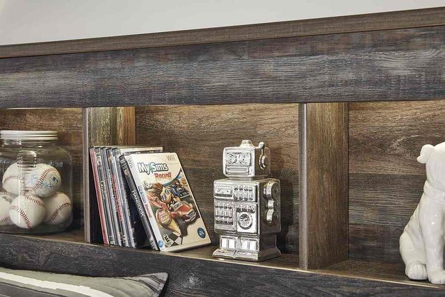 Signature Design by Ashley® Drystan Brown Full Storage Bookcase Bed-2
