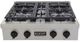 Kucht Professional KFX Series 30" Stainless Steel Natural Gas Range Top with Tuxedo Black Knobs-0