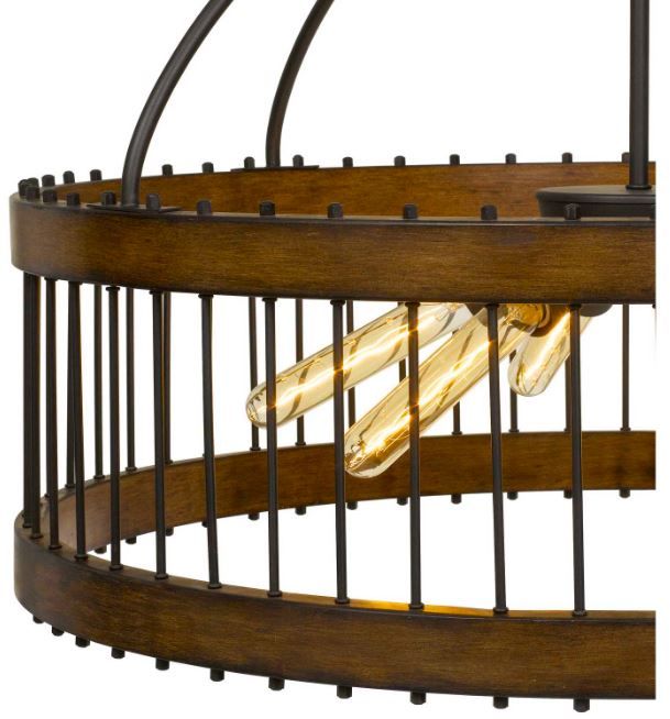 Cal® Lighting & Accessories Cantania Brown Pendant-1