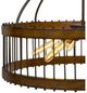 Cal® Lighting & Accessories Cantania Brown Pendant-1