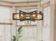 Cal® Lighting & Accessories Sneek Antique Brass/Brown Chandelier-2