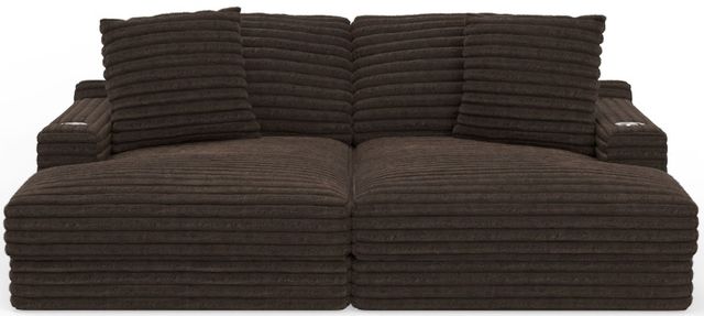 Jackson Furniture Comfrey 2-Piece Chocolate Double Wide Chaise Sectional-2