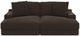 Jackson Furniture Comfrey 2-Piece Chocolate Double Wide Chaise Sectional-1