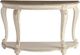 Signature Design by Ashley® Realyn Distressed Wood Sofa Table with Chipped White Base-1