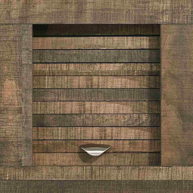 Elements International Bailey Drift King Bookcase Bed-3