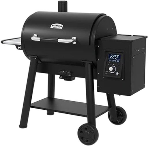 Broil King® Regal™ 400 25" Black Freestanding Wood Pellet Grill-3