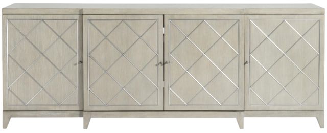 Bernhardt Cornelia Glazed Stainless Steel/Nebbia Entertainment Credenza-1