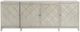 Bernhardt Cornelia Glazed Stainless Steel/Nebbia Entertainment Credenza-1