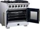 FORNO® Capriasca Series Alta Qualita 36" White Pro Style Gas Range-5