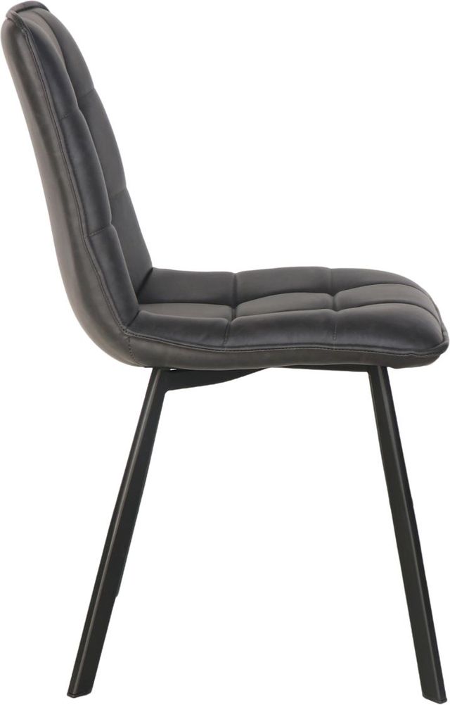 Dovetail Furniture Itzli 2-Piece Charcoal Dining Chair Set-3