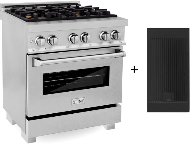ZLINE 30" Satin Stainless Steel Pro Style Dual Fuel Range-2