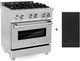 ZLINE 30" Satin Stainless Steel Pro Style Dual Fuel Range-2
