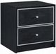 ACME Furniture Jabir Black Accent Table with Silver Accents-0