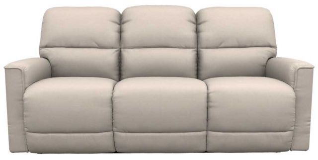 La-Z-Boy® Cade Oyster Leather Manual Reclining Sofa-1