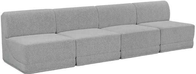 Meridian Furniture Ollie 4-Piece Gray Armless Sofa-0