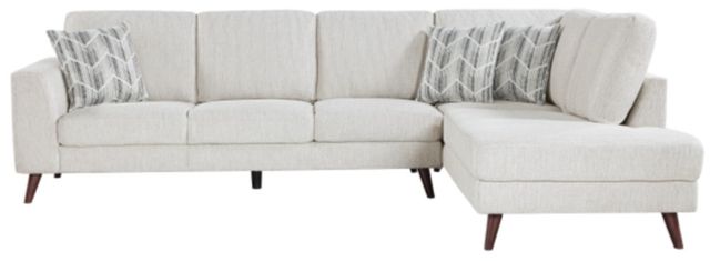 Homelegance® Broadway 2-Piece Silver Cloud Right-Arm Facing Sectional and Chaise-2