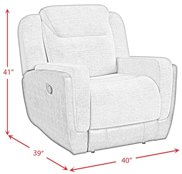 Elements International Hornet Rancho Beige Manual Glider Recliner-2