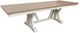 Parker House® Americana Modern Weathered Natural Dining Trestle Table with Cotton Base-0