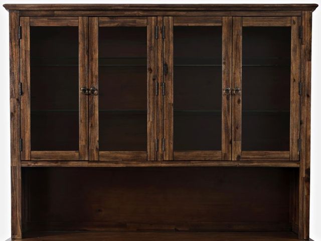 Jofran Inc. Bakersfield Brown Dining Hutch with Light-2
