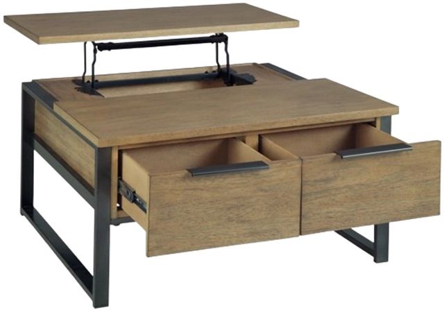 Signature Design by Ashley® Montia Light Brown Lift Top Cocktail Table-4