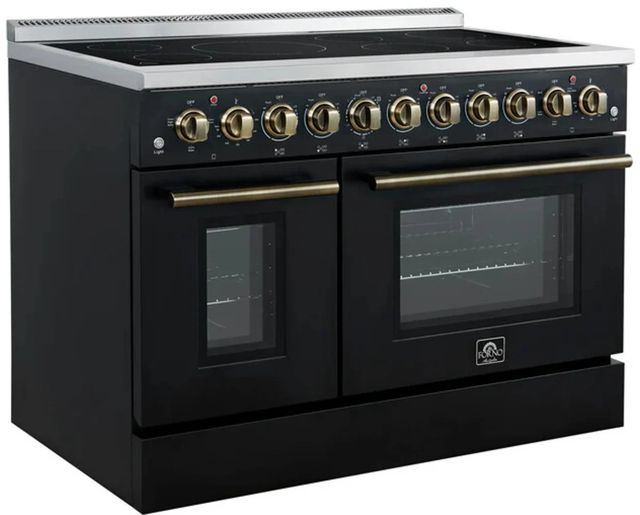 FORNO®  Paolo 48" Black Pro Style Electric Range-4