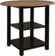 Powell® Vail 3-Piece Black/Wire Brushed Counter Dining Set-1