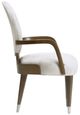 Michael Amini® Roxbury Park Cement Gray/Slate Dining Arm Chair-2