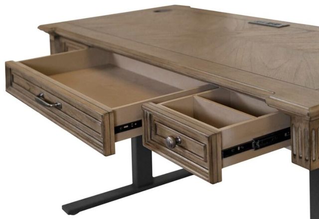 Martin Furniture Bristol Light Brown Electric Sit/Stand Desk-2