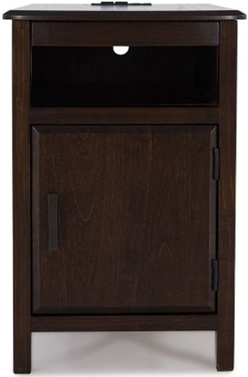 Signature Design by Ashley® Devonsted Dark Brown Chairside End Table-2
