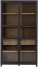 Four Hands Millie Drifted Matte Black/Oak Cabinet-2