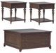 Liberty Furniture Arden Road 3-Piece Satin Cherry Living Room Collector Table Set-0