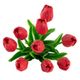 A & B Home Red Faux Tulip 9-Stem Bundle-1