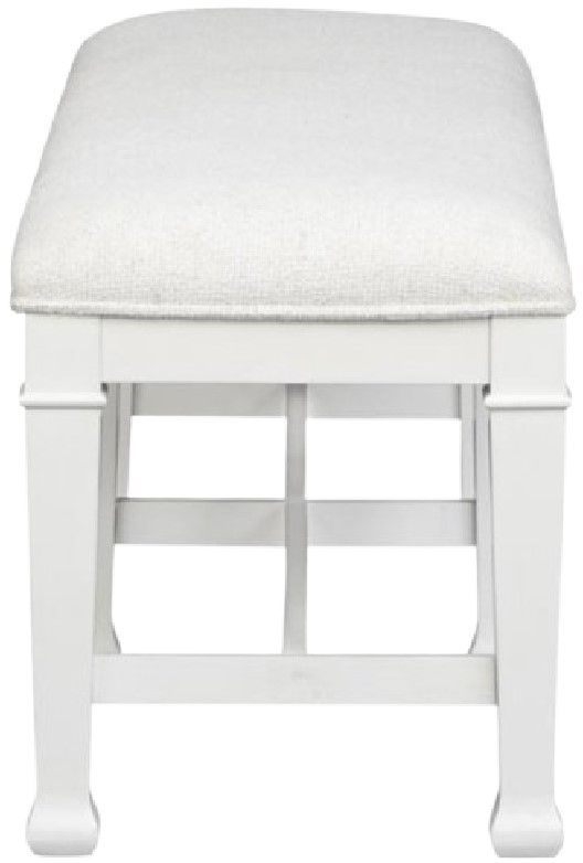 Magnussen Home® Kingston Cerused Nutmeg/Whisper White Bench-2