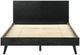 Armen Living Petra 4-Piece Black Queen Platform Bedroom Set-3