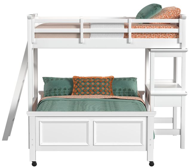Elements International Hampton Kids White Youth Twin/Full Loft Bed-2