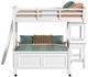Elements International Hampton Kids White Youth Twin/Full Loft Bed-2