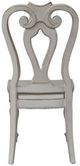 Liberty Furniture Magnolia Manor Antique White Splat Back Side Chair-3