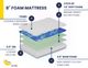 Double XL 8" Cooling Gel Foam Mattress-1