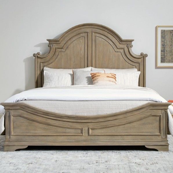 Liberty Furniture Magnolia Manor Weathered Bisque King Panel Bed-1