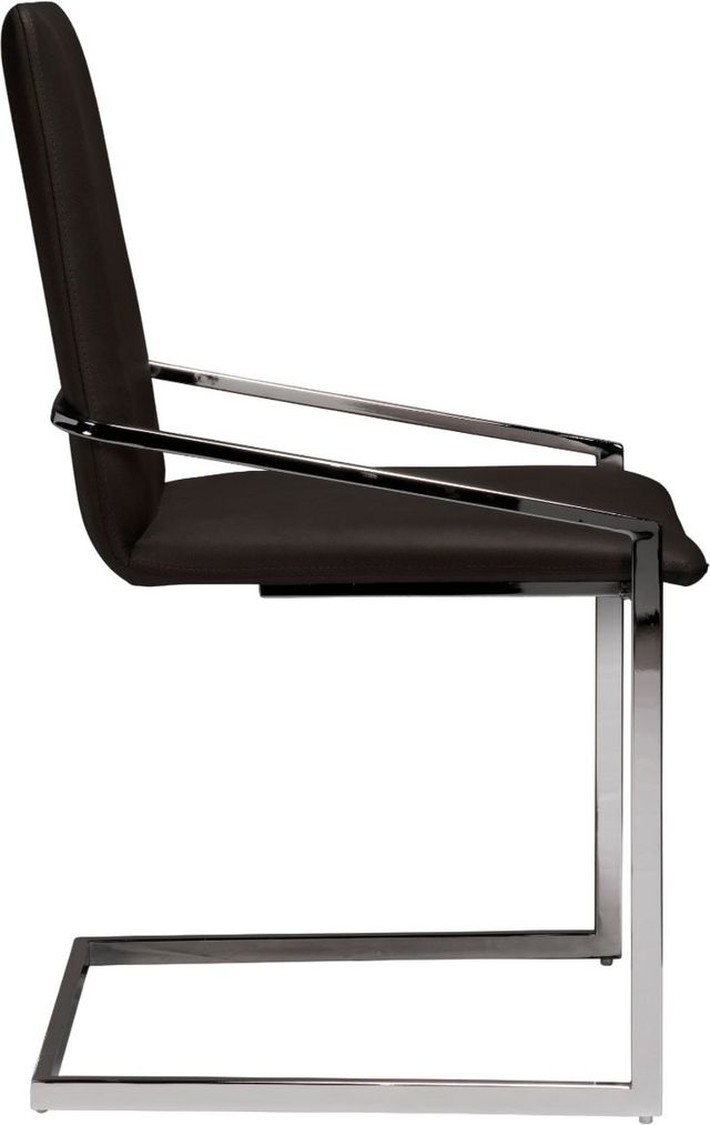 Mazin Furniture Lyrica Black/Chrome Side Chair-2