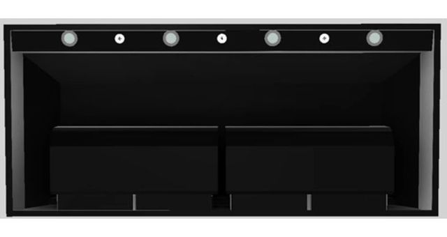 Vent-A-Hood® Designer Series 54" Black Wall Mounted Range Hood-3