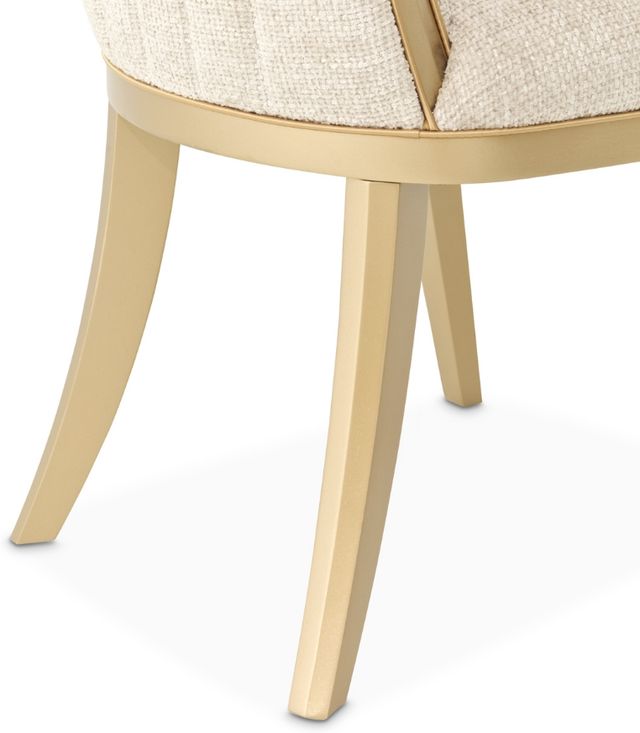 Michael Amini® Fantosini Gold Leaf Dining Arm Chair-4