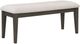 Winners Only® Maybrook Beige/Dark Oak Bench-0
